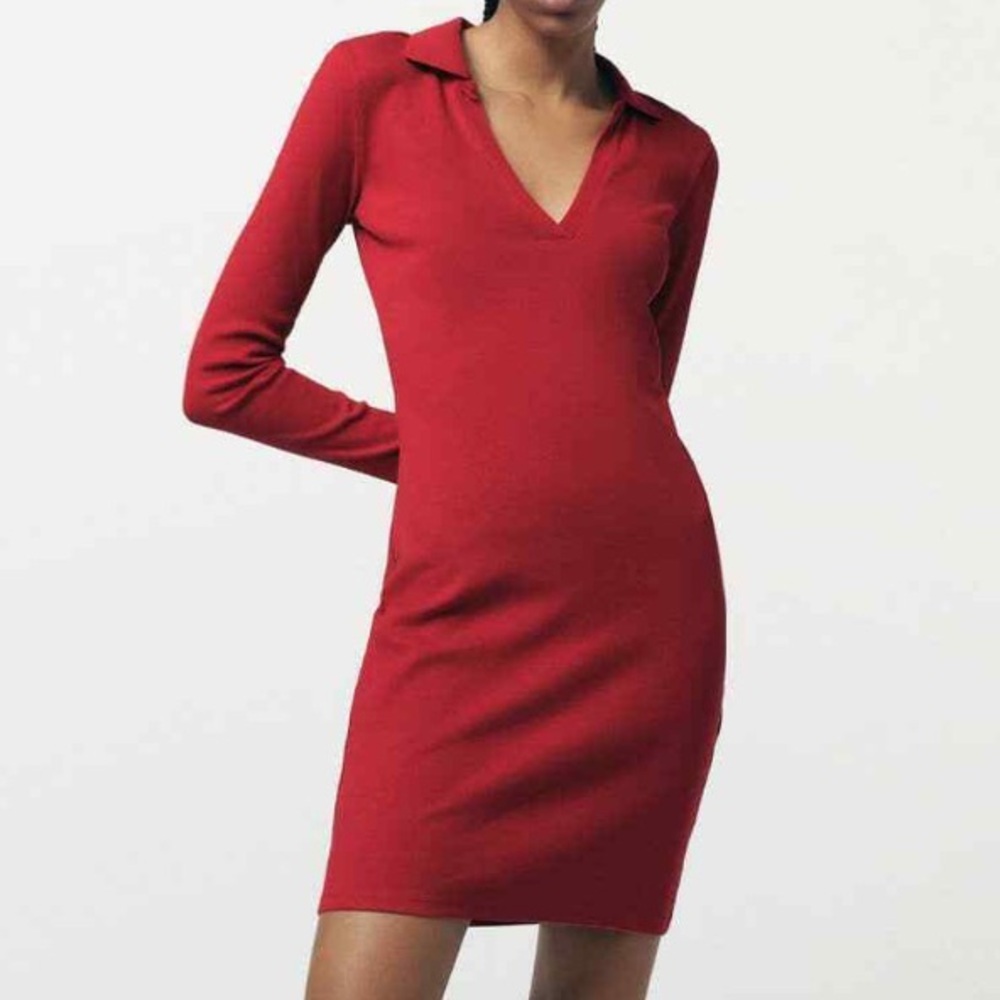 Zara Red Knit Dress